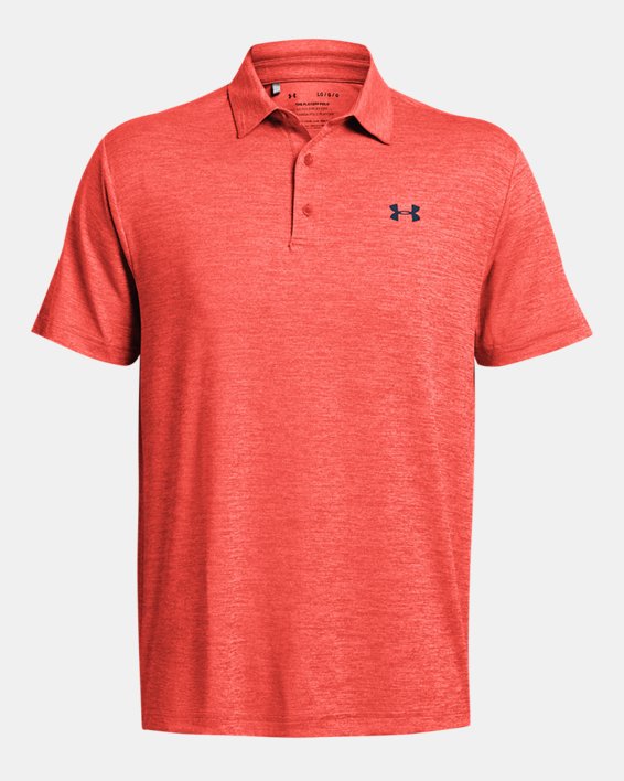 Men's UA Playoff Heather Polo, Red, pdpMainDesktop image number 4